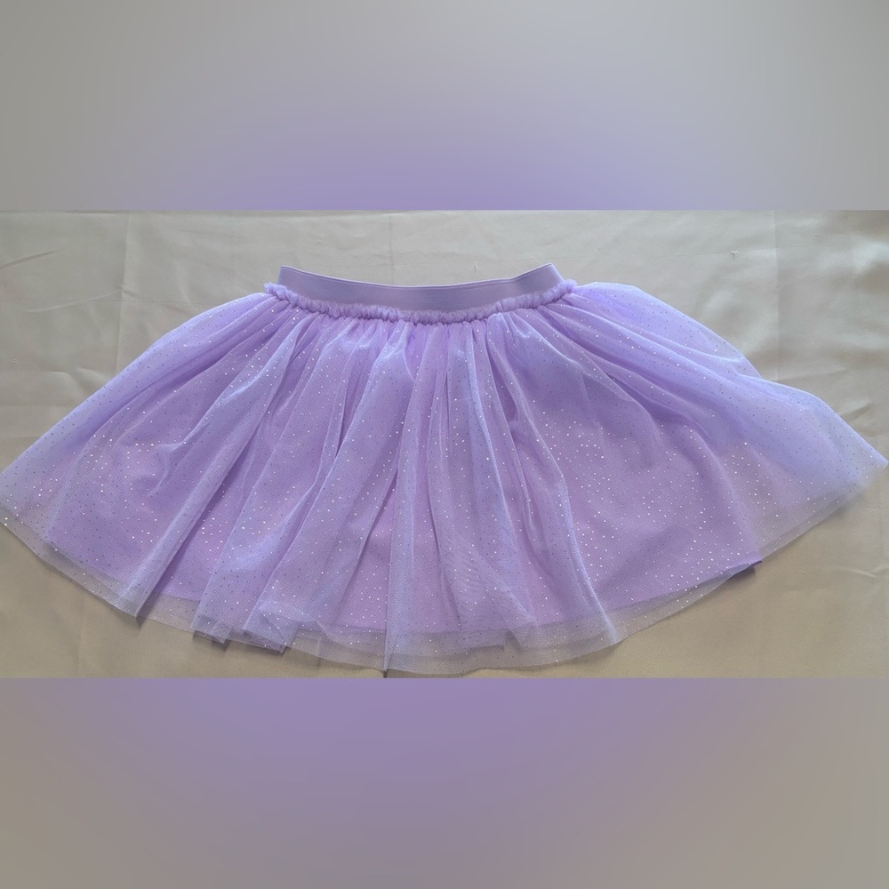 365 KIDS GARANIMALS Girls Tutu Lined Skirt SIZE 6 Lilac Purple‎ Glitter